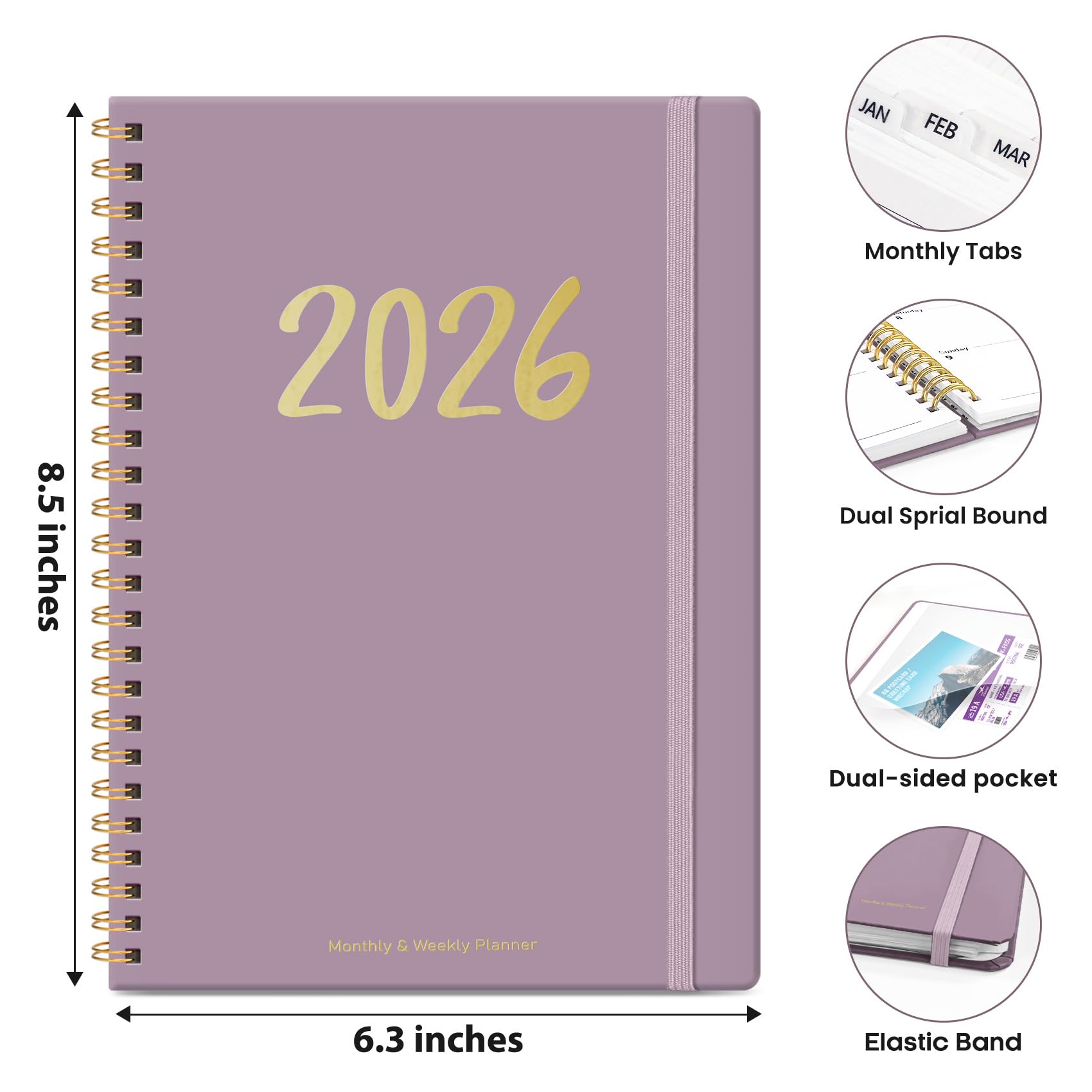 Snapklik.com : 2026 Planner - Weekly And Monthly Planner, January 2026 ...