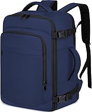 ENZOSUM Ryanair 40 x 20 x 25 cm Hand Luggage for Airplane Travel Backpack 20 L Small Cabin Bag for Flights 14 Inches Laptop Backpack for School Hiking Work, Blue