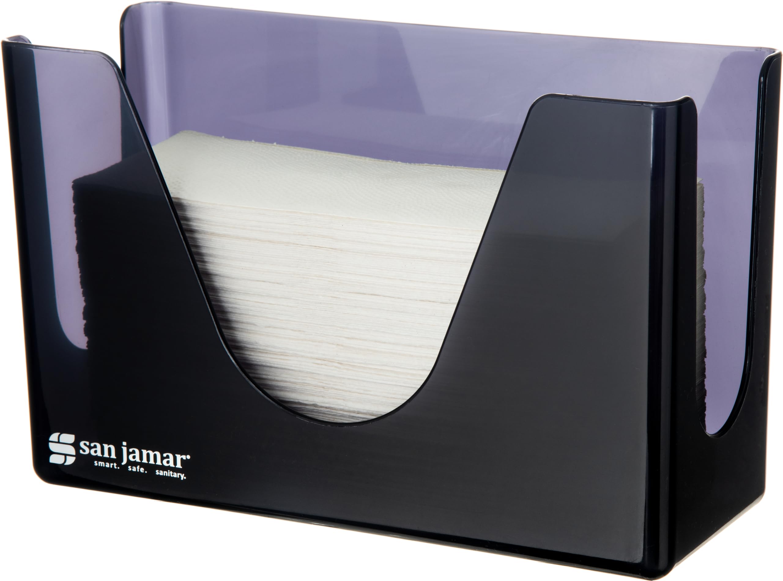 San Jamar T1720TBK Distributeur de Serviettes de comptoir Noir nacré
