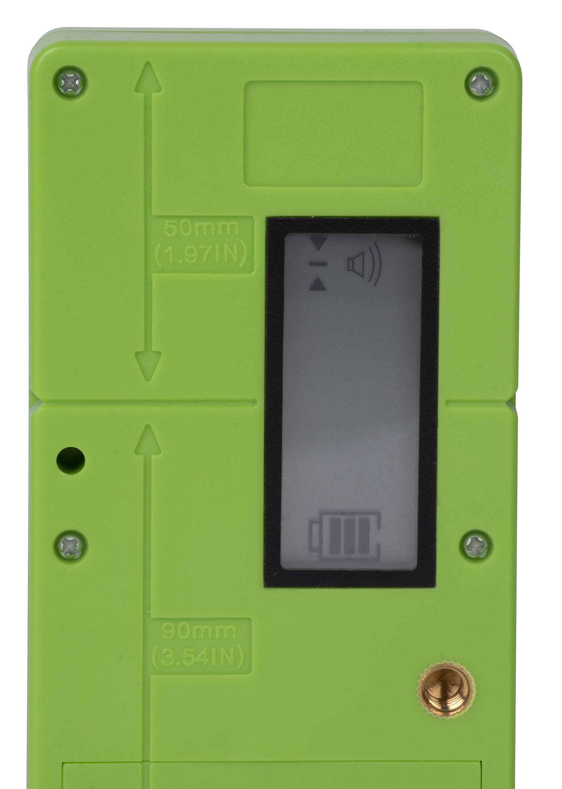 Laser detektor STREND PRO levelempfänger für Rote und Grüne laser bizu 50m inkl. Metallklemmhalter, laser reciever für Puls- Kreuzlinienlaser, 2 LCD-Displays