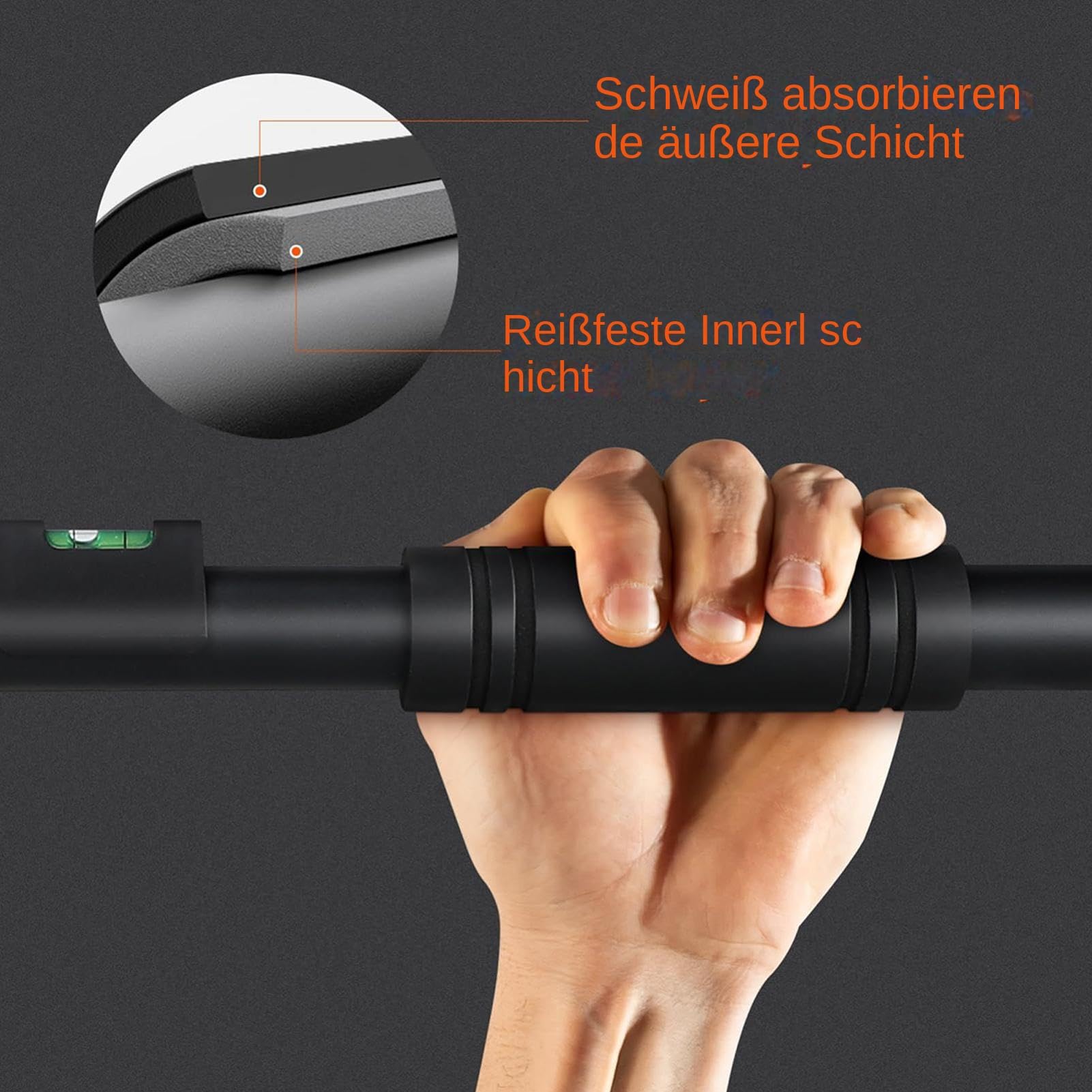 Drążek Do Podciągania Do Futryny Drzwiowej Antypoślizgowe Ergonomiczne Bez