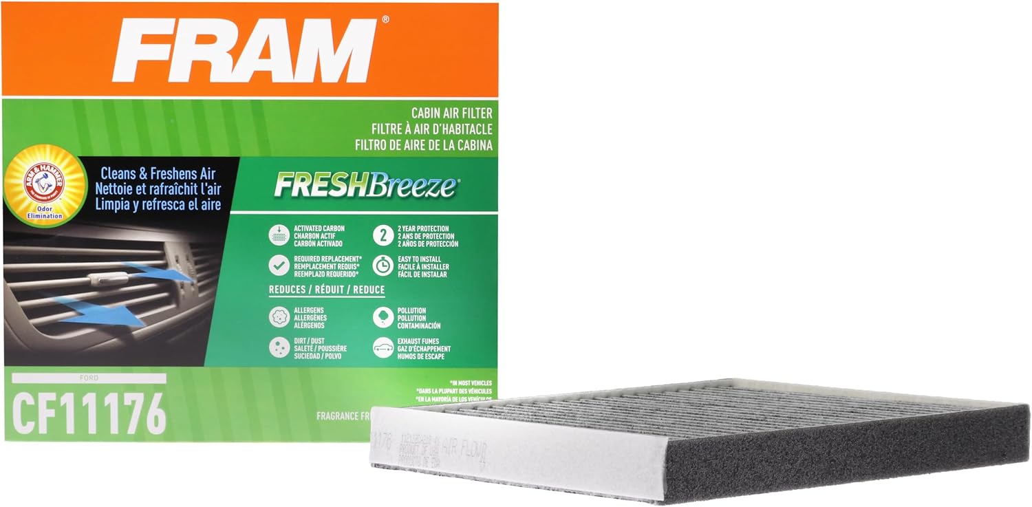 FRAM CF11176 Fresh Breeze Cabin Air Filter with Arm & Hammer Baking