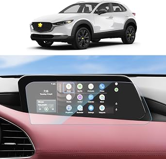 SKTU Screen Protector for 2019-2025 Mazda3 2020-2025 Mazda CX-30 8.8In Navigation Mazda CX30 2024 Accessories Anti-Scratch HD Clear Without Hole