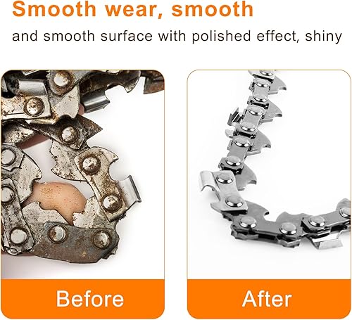 Miniatura 6 de Afilador de motosierra de diamante de 18 piezas en 3 tamaños de afilador de motosierra de diamante, herramienta de pulido para sierra de cadena