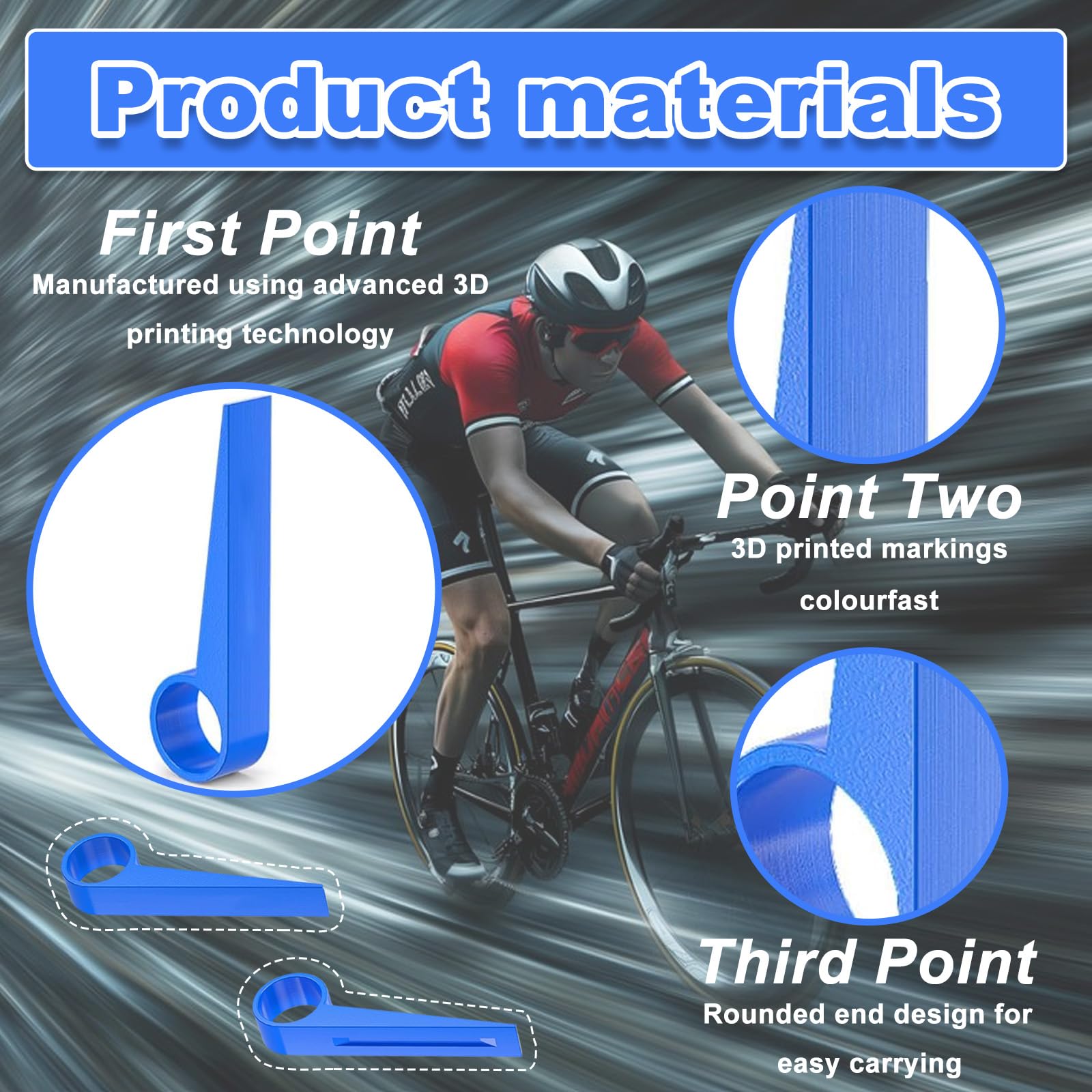 Freno idraulico bici - 2pcs Reset Strumento per Pistoni Freno a Disco, Attrezzo Allineamento Universale per Manutenzione Freni per MTB Bici Strada, Blu.