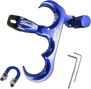 xxiaojun Compound Bow Aid Releaser and D Loop Ropeï¼ŒAdjustable Can Rotate 360Â° Thumb Release Bow Aluminum Alloy Aidsï¼ŒArchery Release Aids,for Outdoor Hunting,Adult Archery.