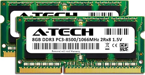 Miniatura 39 de A-Tech 8GB DDR3/DDR3L 1600MHz PC3L-12800 (PC3-12800) CL11 SODIMM 2Rx8 1.35V 204-Pin Non-ECC SO-DIMM Laptop, Notebook RAM Memory Module