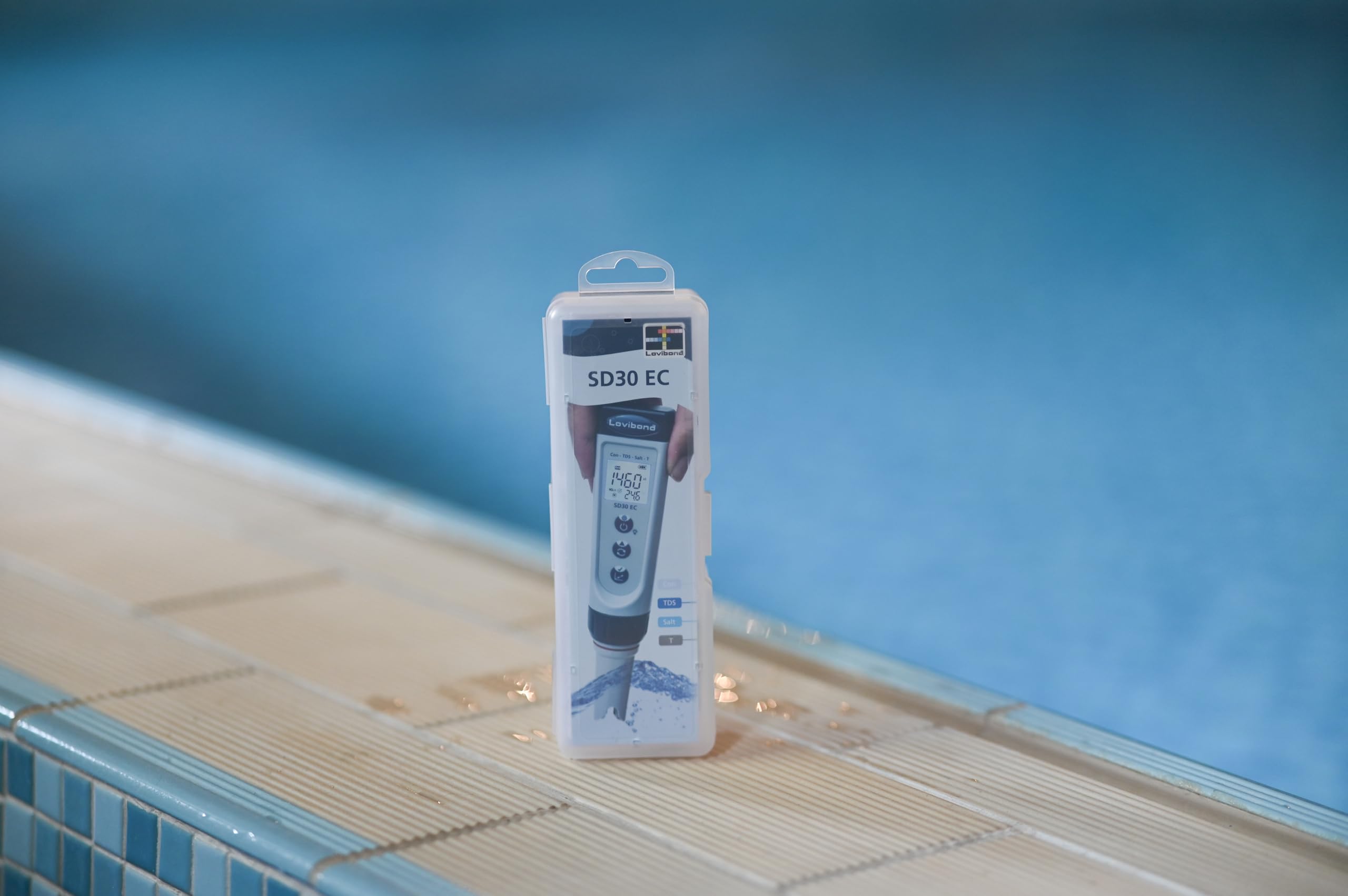 Lovibond SD30 EC Tester | Conducibilità/TDS/Salt Misurazione | Impermeabile per piscine e uso industriale | Facile manutenzione con coperchio trasparente | Lunga durata della batteria
