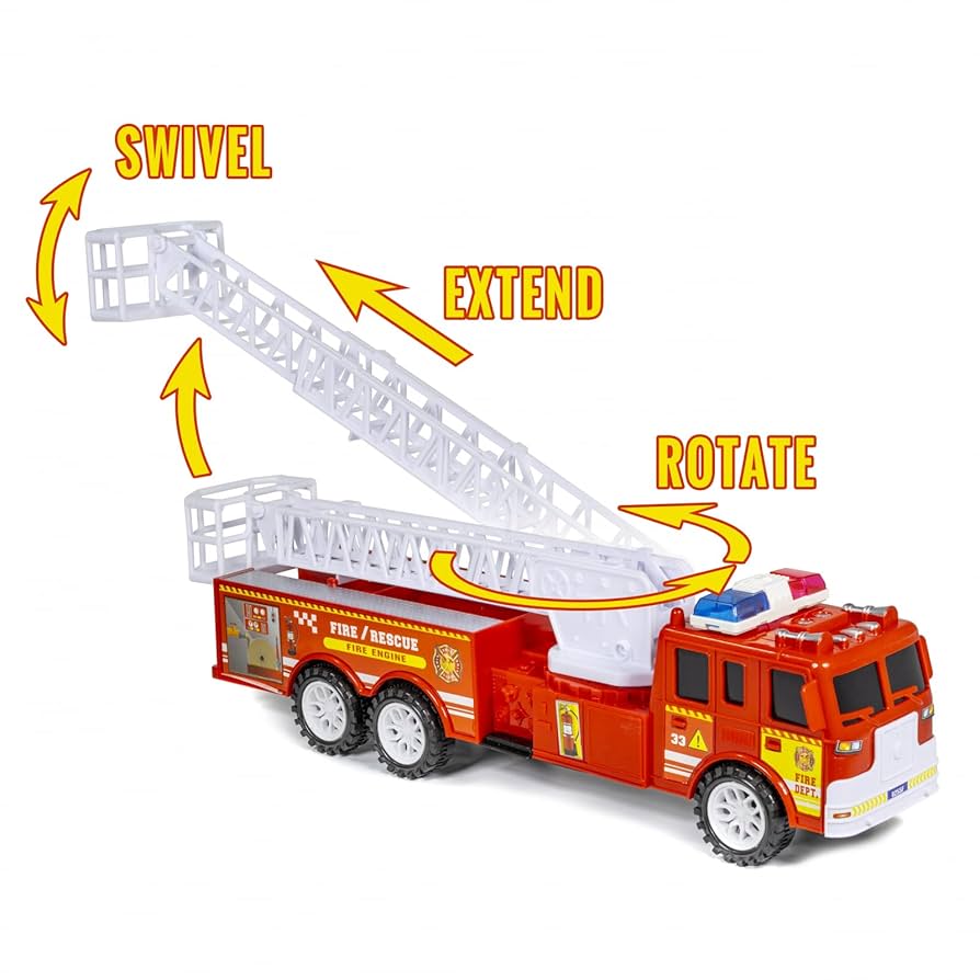 Amazon | Kidplokio 消防車 消防士 レスキュー おもちゃ