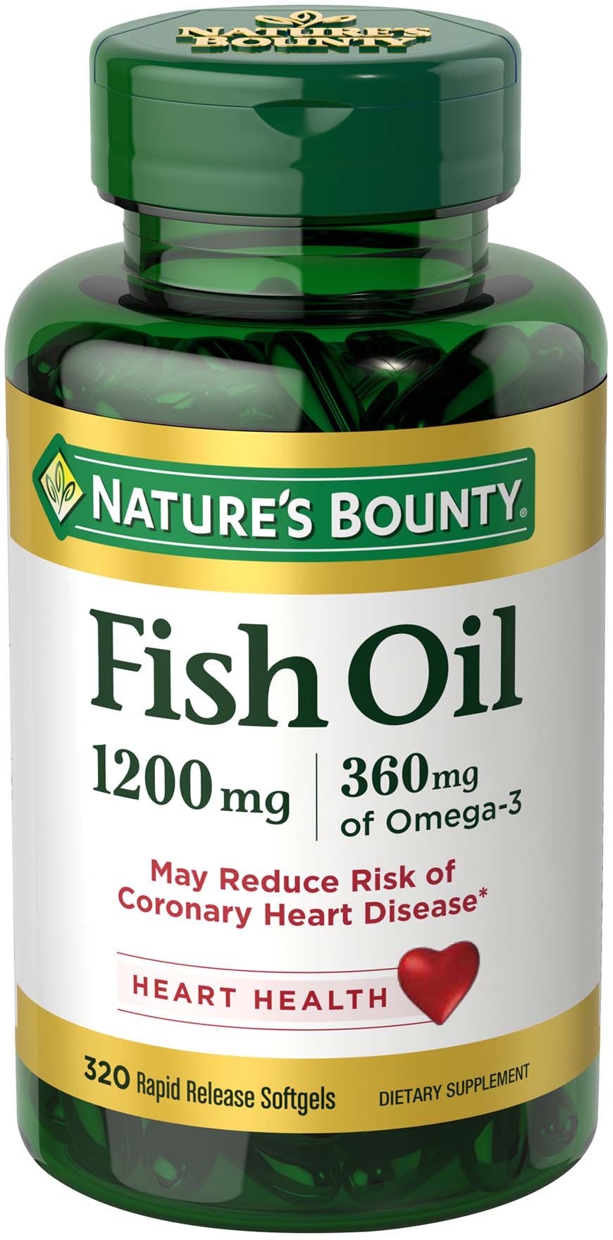 Nature's Bounty Fish Oil, 320 Count