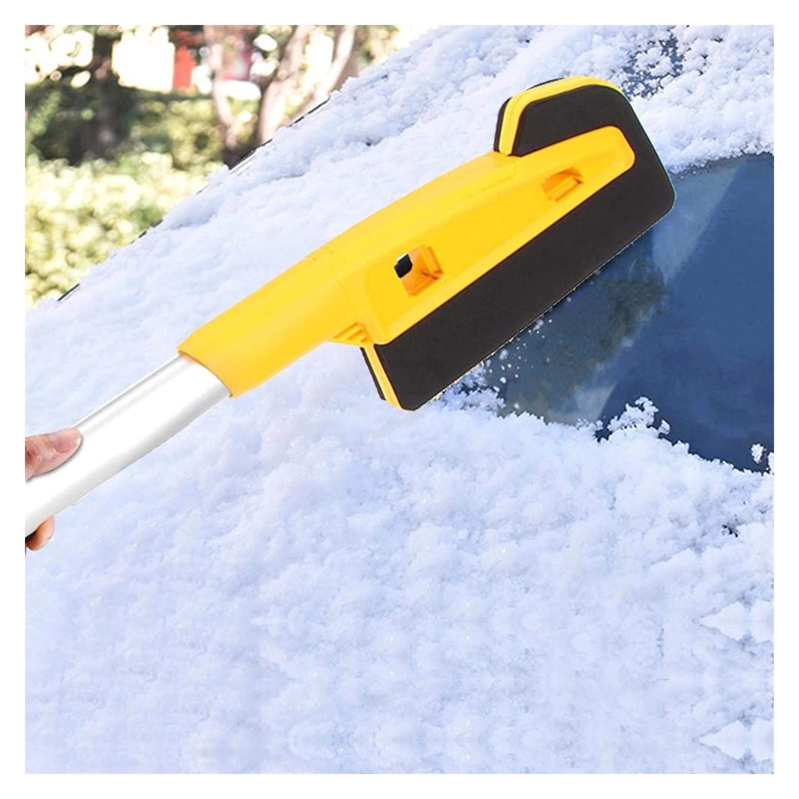 XMING Nieve de eliminación de Cepillo, Multiuso Desmontable de múltiples Funciones del Coche manija Retirada de la Nieve Cepillo raspador de Hielo Pala
