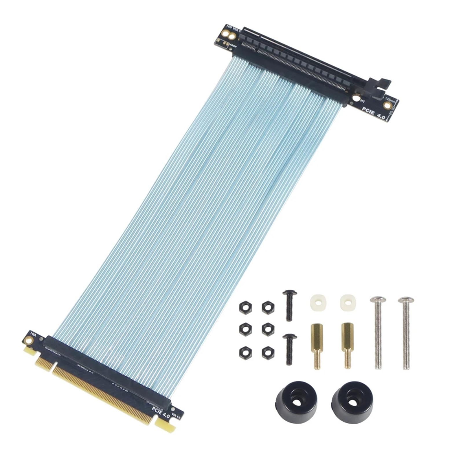 PCIe 4.0 X16 kabel riser do H1 270° odwrócony kąt prosty do obudowy karty graficznej pionowo rozszerzenie GPU