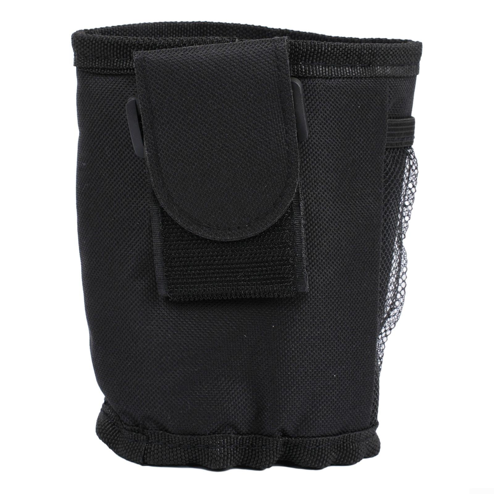 Soporte portátil para botellas de bebidas, bolsa de almacenamiento para cochecitos, andadores, sillas de ruedas, andador, portabotellas de agua de tela Oxford impermeable, fácil de instalar