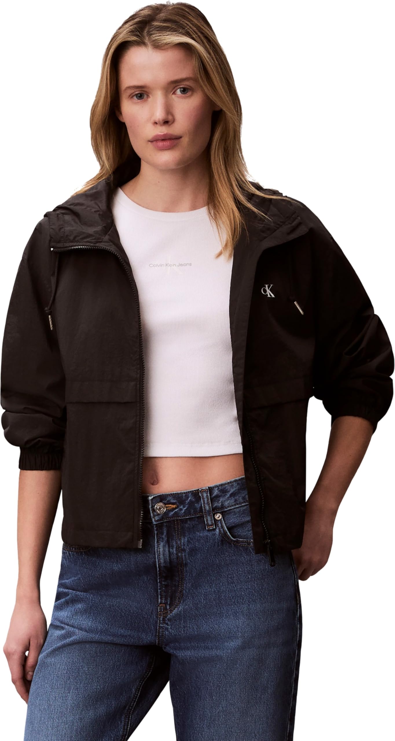 ESSENTIAL NYLON WINDBREAKER Ceket Kadın