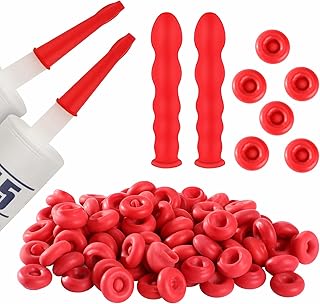 Caulk Caps, MARFOREVER Caulking Tube Caps 20 Pack Caulk Tube Sealer Cap, Caulk Saver Cover Sealer for Sealing and Preserving Open Caulking Tube