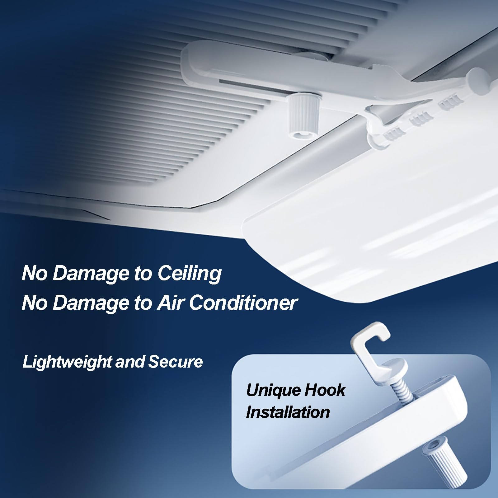 Set da 4 Deflettore Condizionatorei per Bocchette di Ventilazione AC, Deflettore Aria Condizionata a Soffitto, Facili da Installare, Ampiamente Applicabili