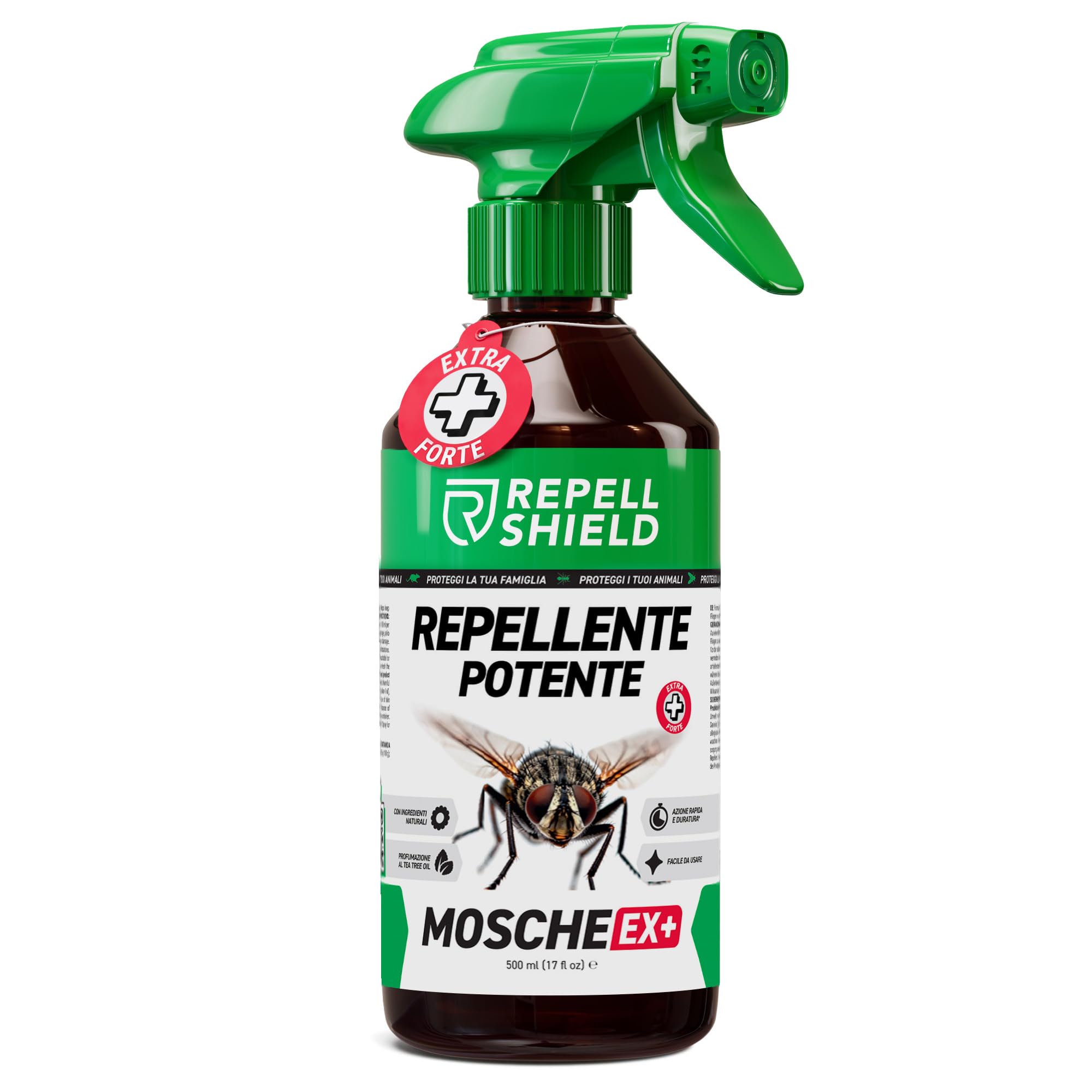 RepellSheild Repellente Mosche Spray per Ambienti – Soluzione Anti Mosche per Casa e Spazi Esterni – Formula a Base Naturale, Senza Odori Chimici – Ideale per Cucina, Terrazze e Zone Living, 500ml