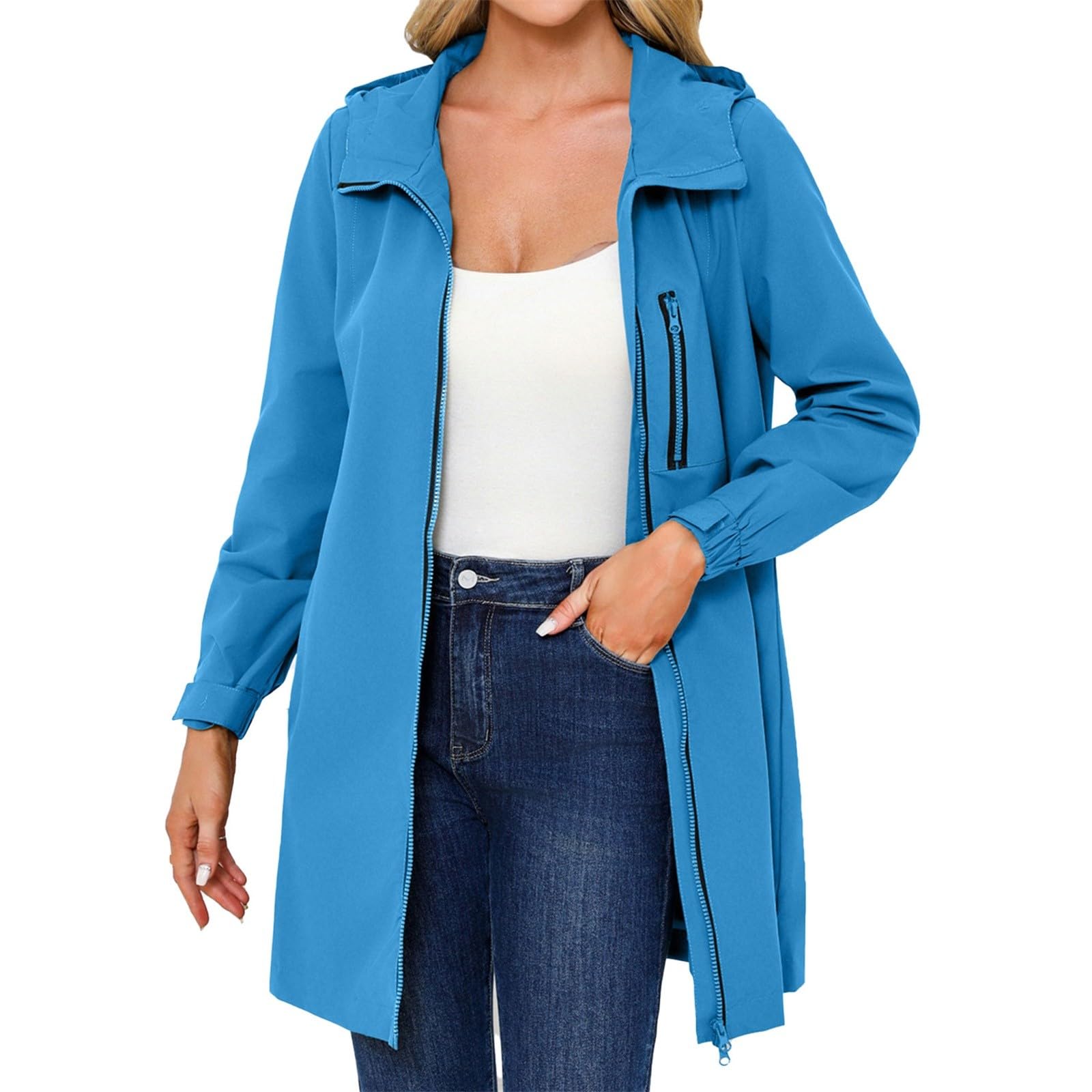 Giacca Da Donna Per La Transizione, Softshell, A, Esterno, Cappotto Primaverile E Autunnale Autunno Anti Pioggia Canadese Impermeabile Lungo Trekking Invernale Antivento Trench Termica