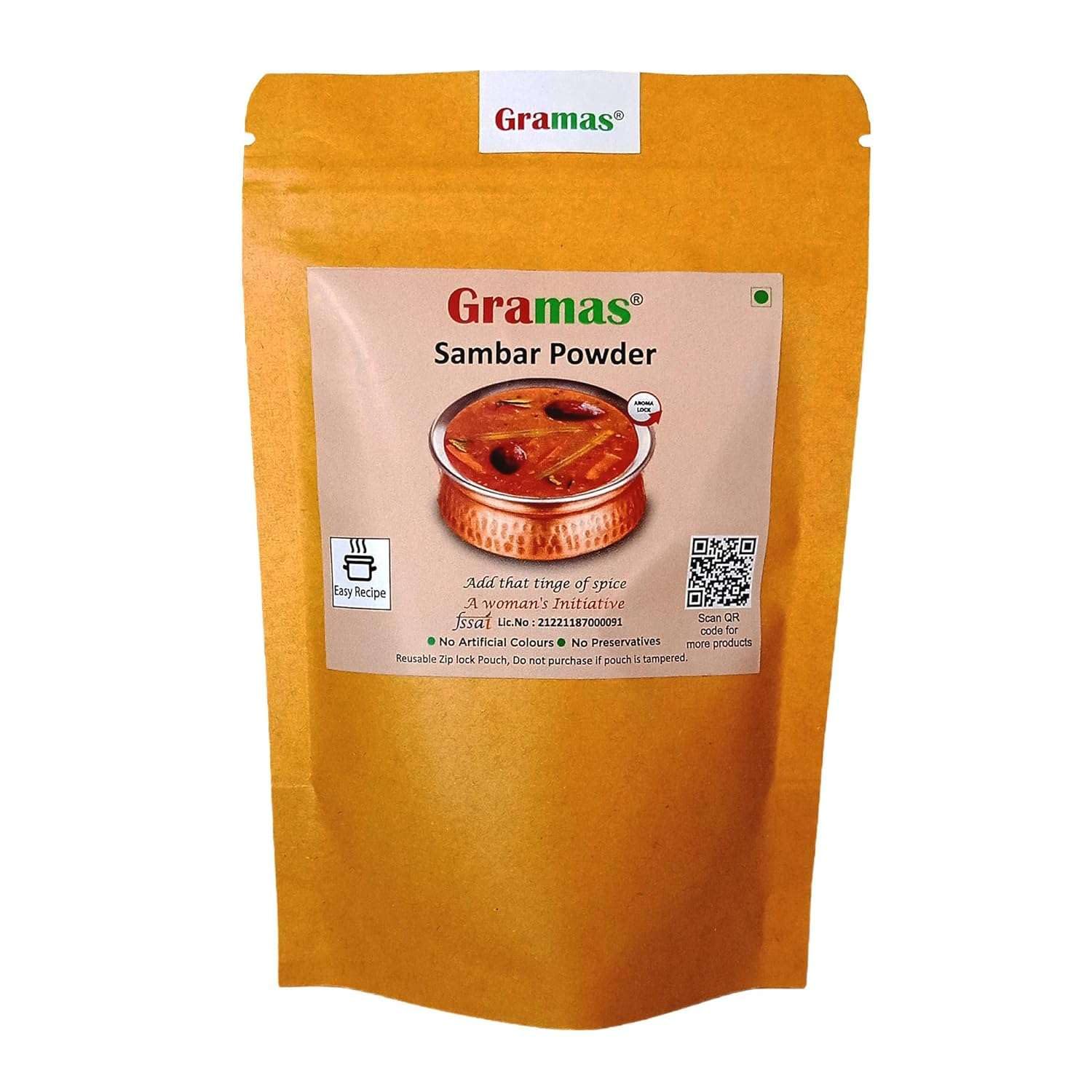 Gramas Natural Sambar Powder, No Preservatives & No Artificial colour - 200 gm (B09Z2Z1DS3) Amazon Price History, Amazon Price Tracker