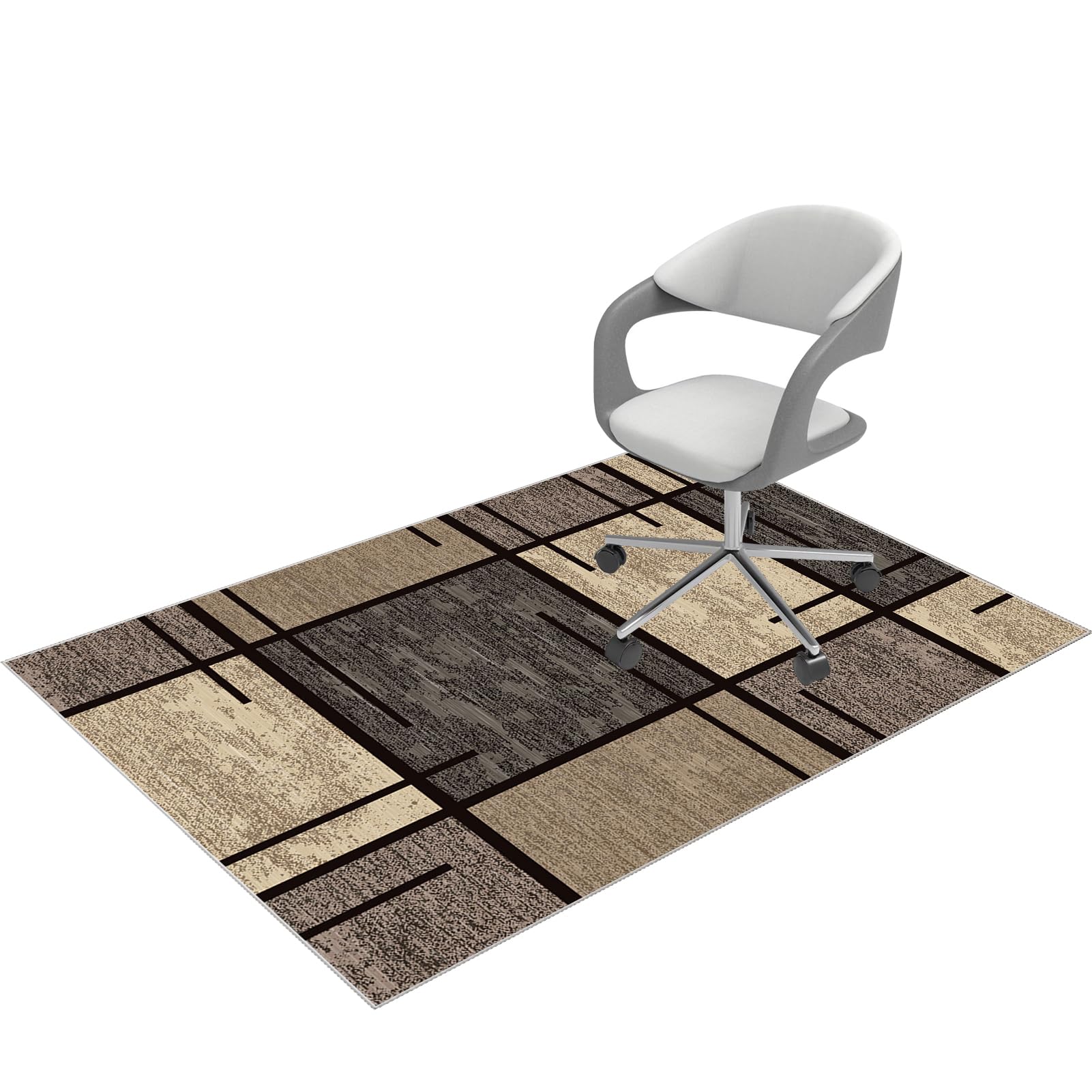 Laegnfho M-1026 120 X 140 Cm Office Chair Mat For Hardwood Floor Desk Chair Mats Chair Mats For Carpet Protector Non-Slip Gaming Chair Mat Office Home Floor Protector Mat For Office, Gamers, Computer, Desk