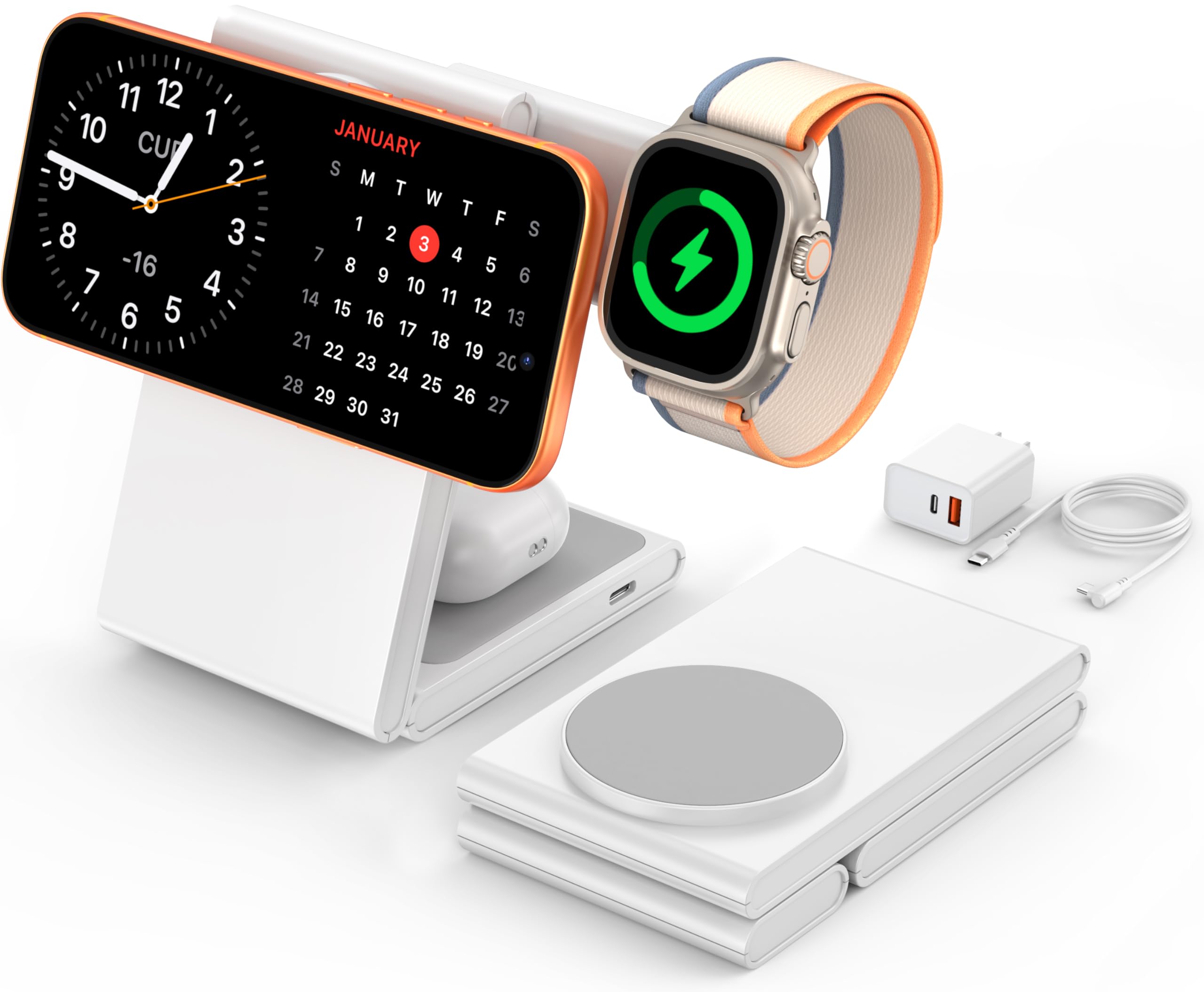 Amazon.com: New Travel Foldable 3 in 1 Wireless Charging Station