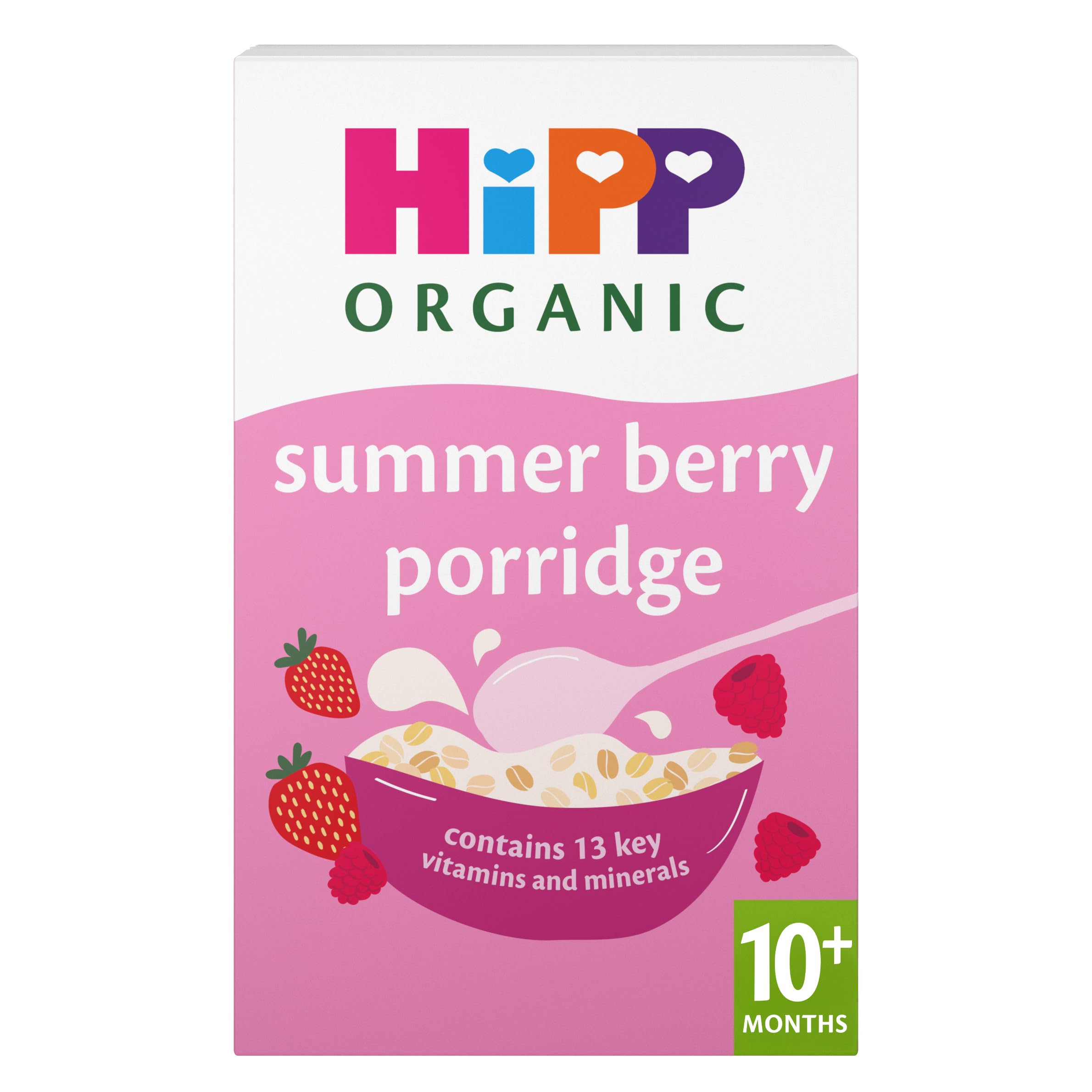 HiPP Organic Summer Berry Multigrain Porridge 10+ Months 200g (Pack of 4)