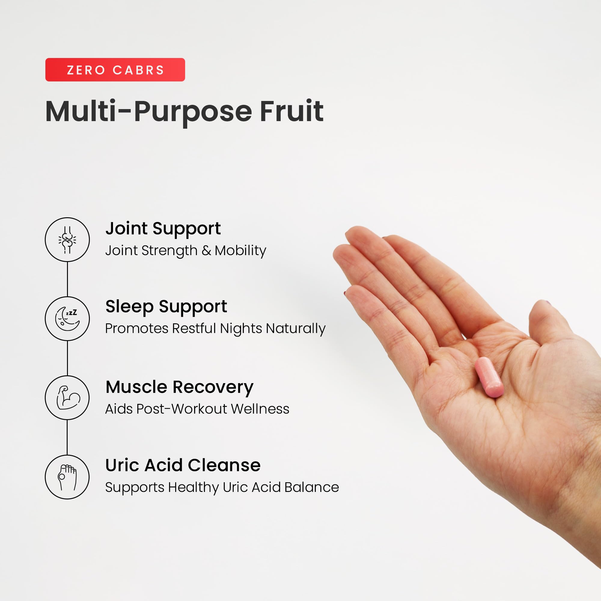 NutraChamps Organic Tart Cherry Extract Capsules - Made from Montmorency Tart Cherry Concentrate, Celery Seed & Bilberry - Supports, Sleep, Uric Acid Levels & Joint Health - 60 Vegan Capsules — Amazon image 5