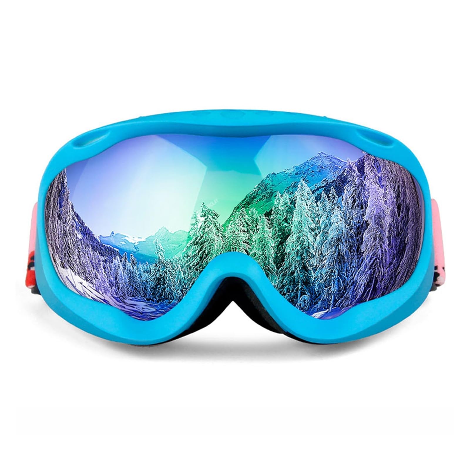 Gafas de esquí de invierno para hombre y mujer, gafas de esquí HD UV400, gafas de esquí antiniebla, gafas de snowboard a prueba de viento, lentes de espejo, gafas de esquí para exteriores (color