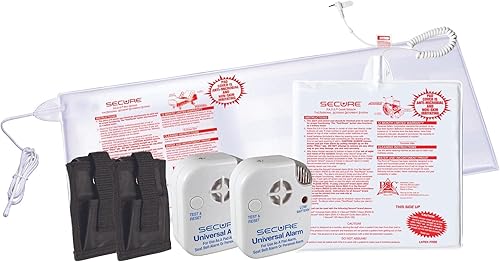 Alarma segura para silla y cama para adultos mayores - Dos monitores de alarma, sensor de cama y sensor de silla - Alarmas de cama y prevención de