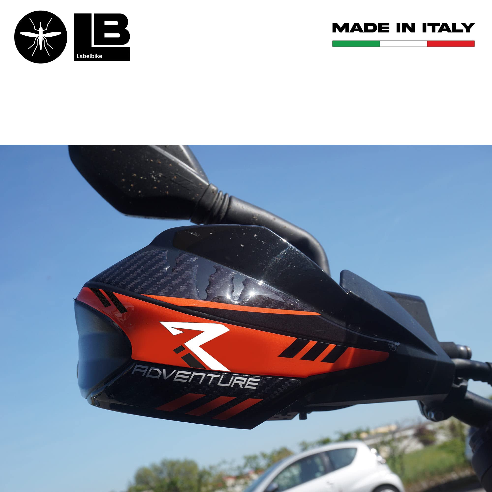 Autocollant 3D Italien Labelbike Autocollants Résinés Pour Bouchon De Réservoir Moto - CFMoto 800MT - Déco Et Protection