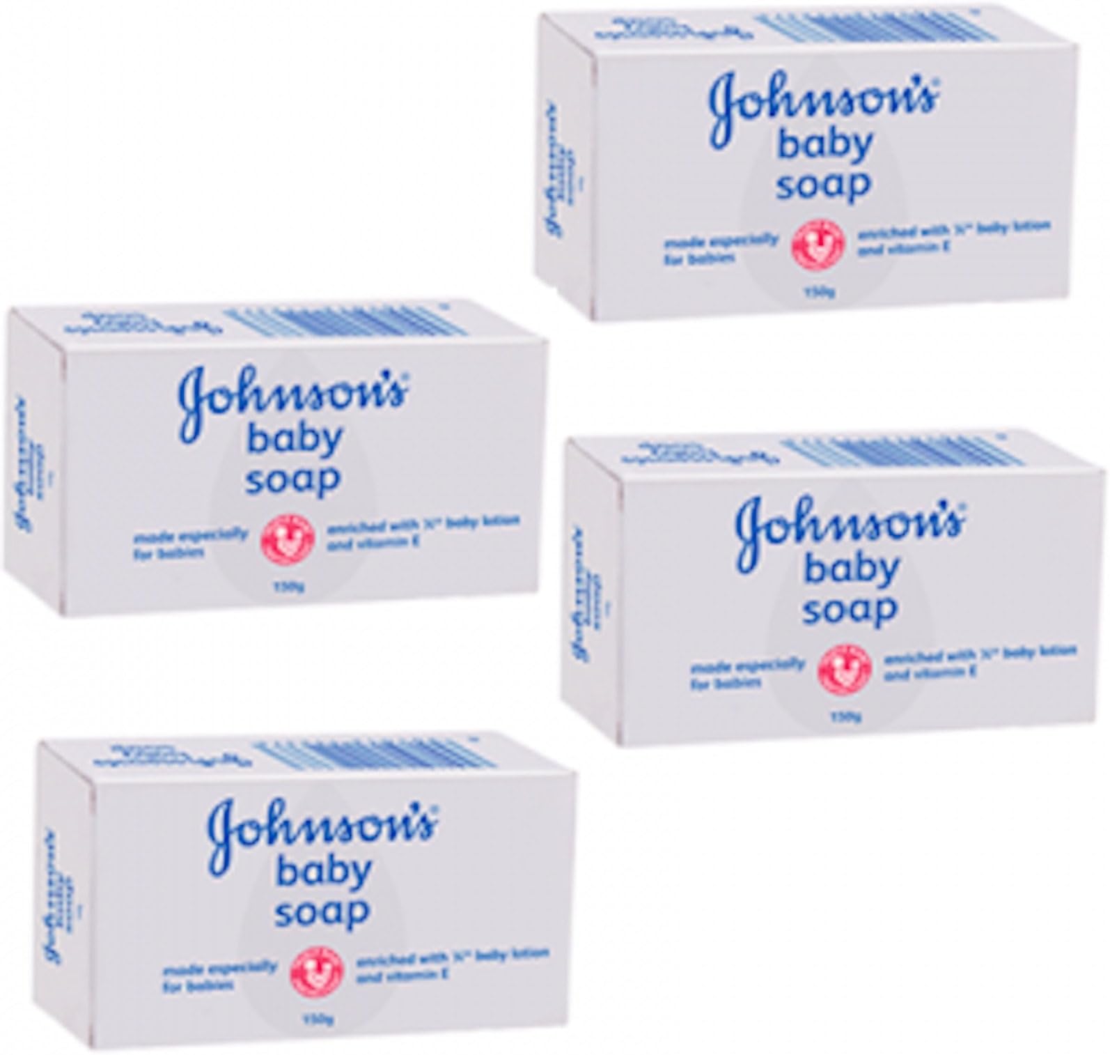 Johnson & Johnson Baby Bar Soap White 100G. (Pack 4)
