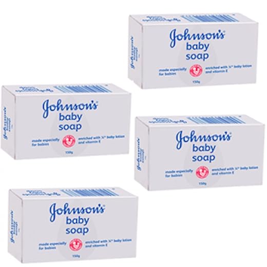 Johnson's & Johnson Baby Bar Soap White 100g. (Pack 4)