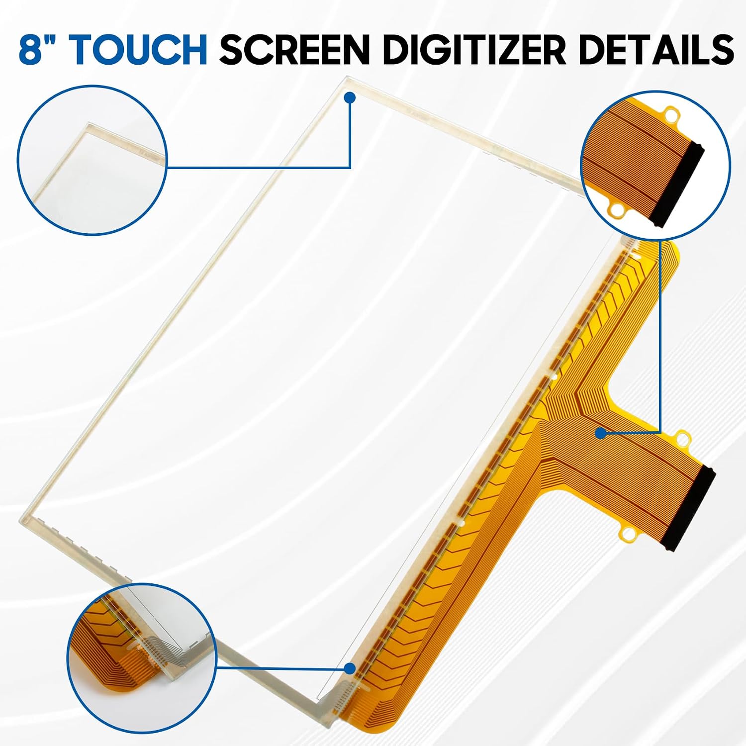 8" DJ080PA-01A Touch Screen Replacement Digitizer for 2014-2018 Chevy GMC