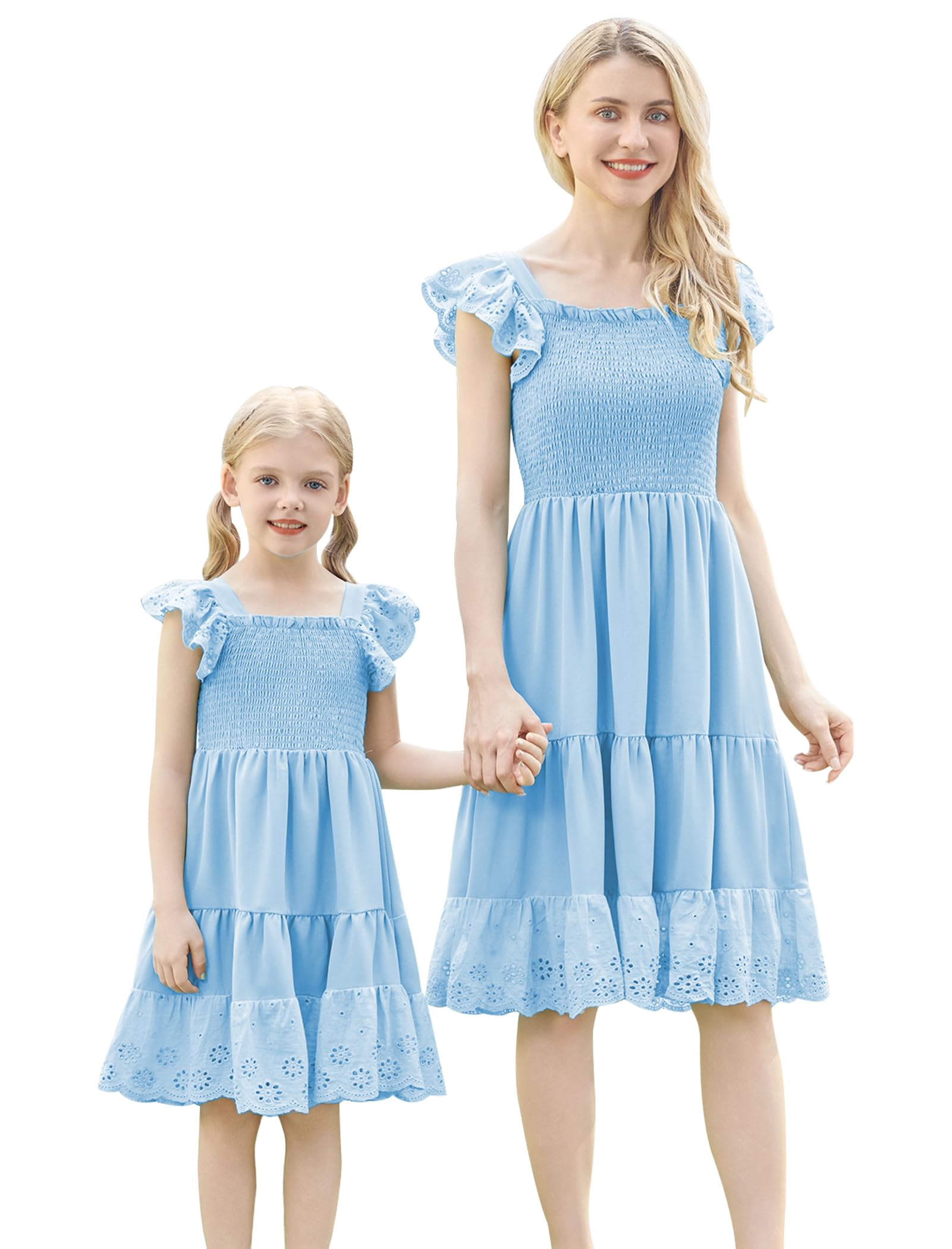 View 1 of ***STOCK PHOTO FOR REFERENCE ONLY***ZESICA Women's Summer Tie Shoulder Wedding Guest Maxi Dress Blue L
