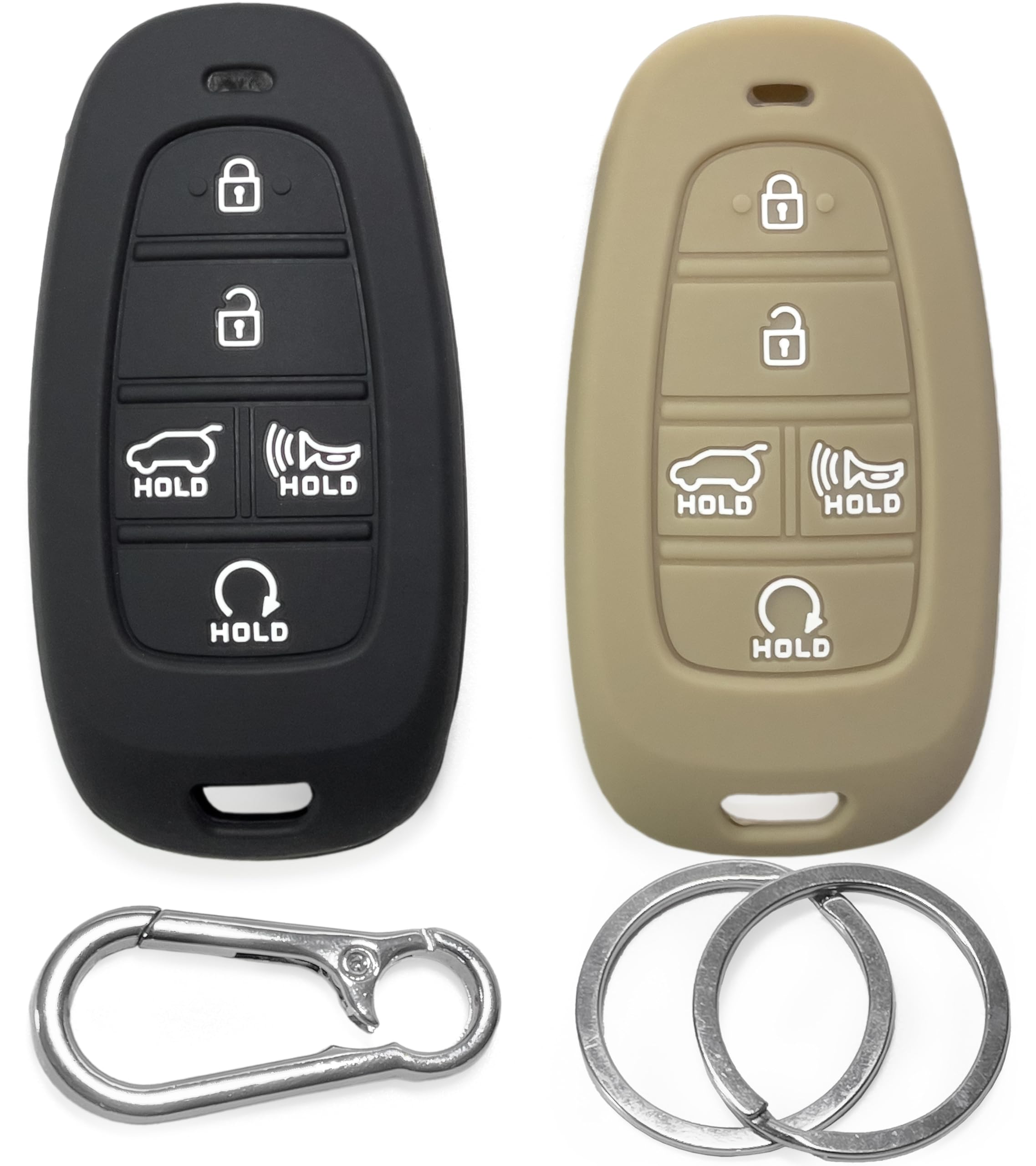 Amazon.com: 2-Pack Click&Fit Silicone Key Fob Covers Compatible with ...
