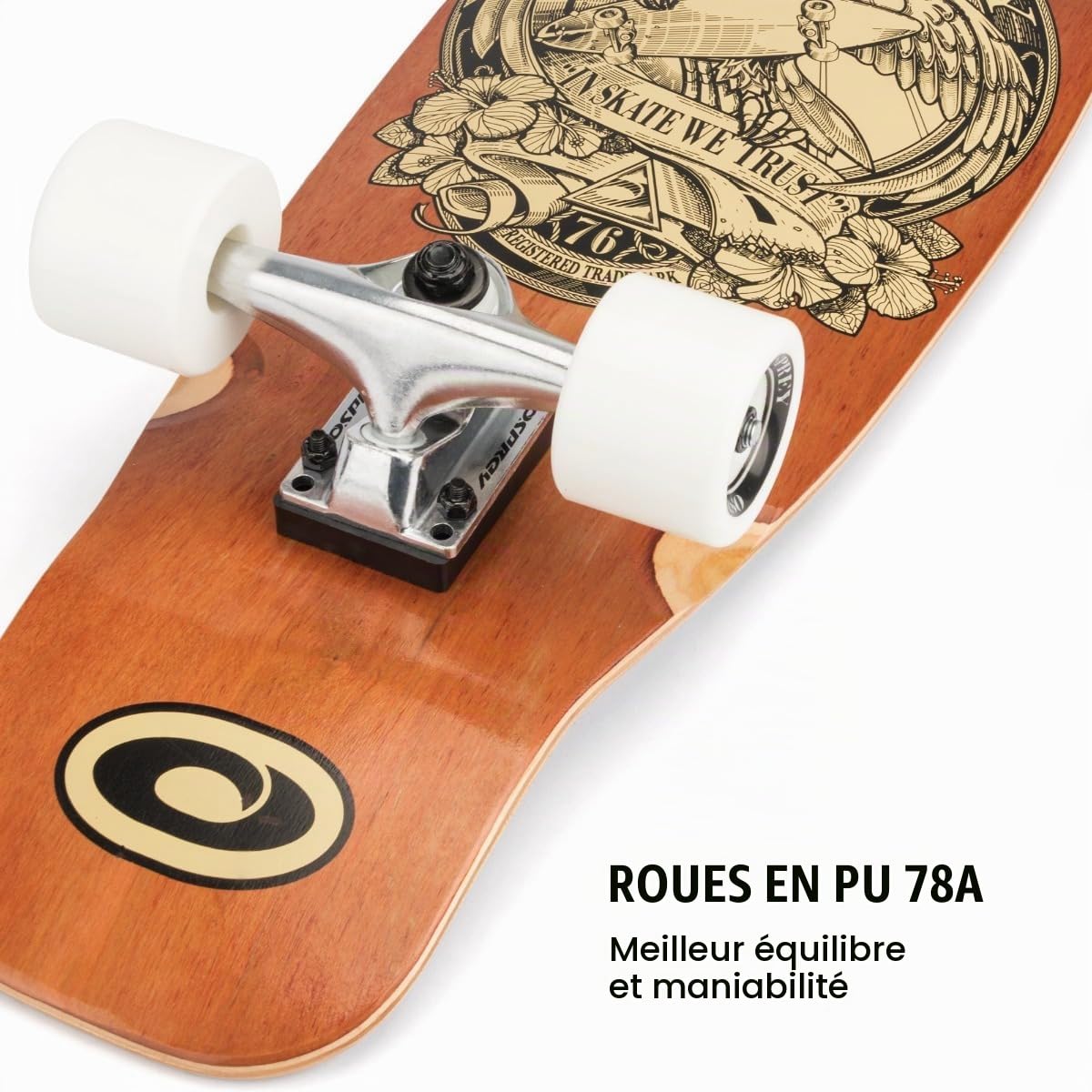 Skate Osprey in Skate We Trust 27 Cruiser Black