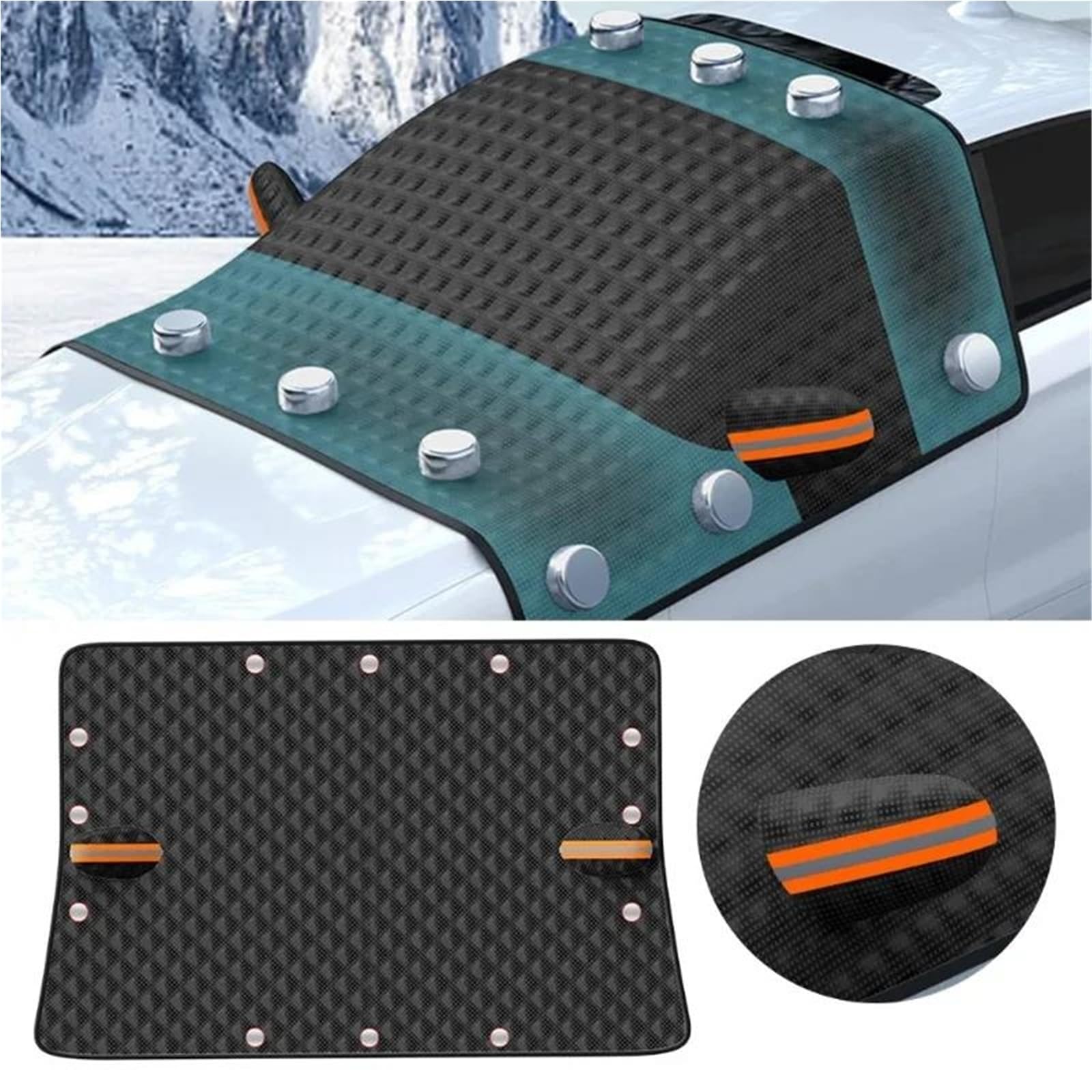 Copertura Parabrezza Inverno Coperture per Parabrezza di Protezione Invernale per Auto(12 Magnets)