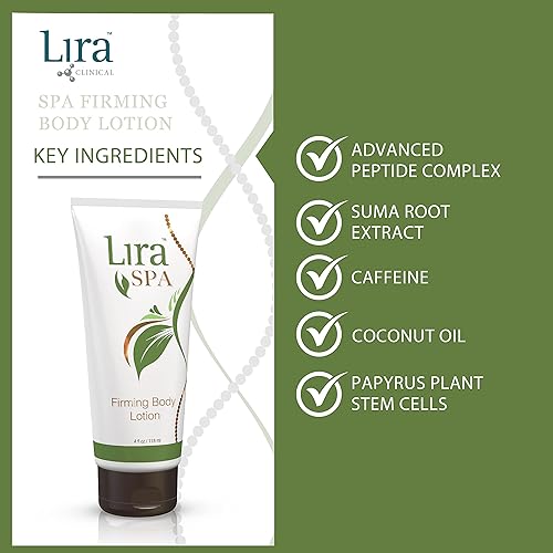 Miniatura 4 de Lira Clinical SPA Skin Firming Lotion  Crema anticelulítica y tensora de la piel para el cuerpo con cafeína y péptidos  Adecuado para piel crepey  4