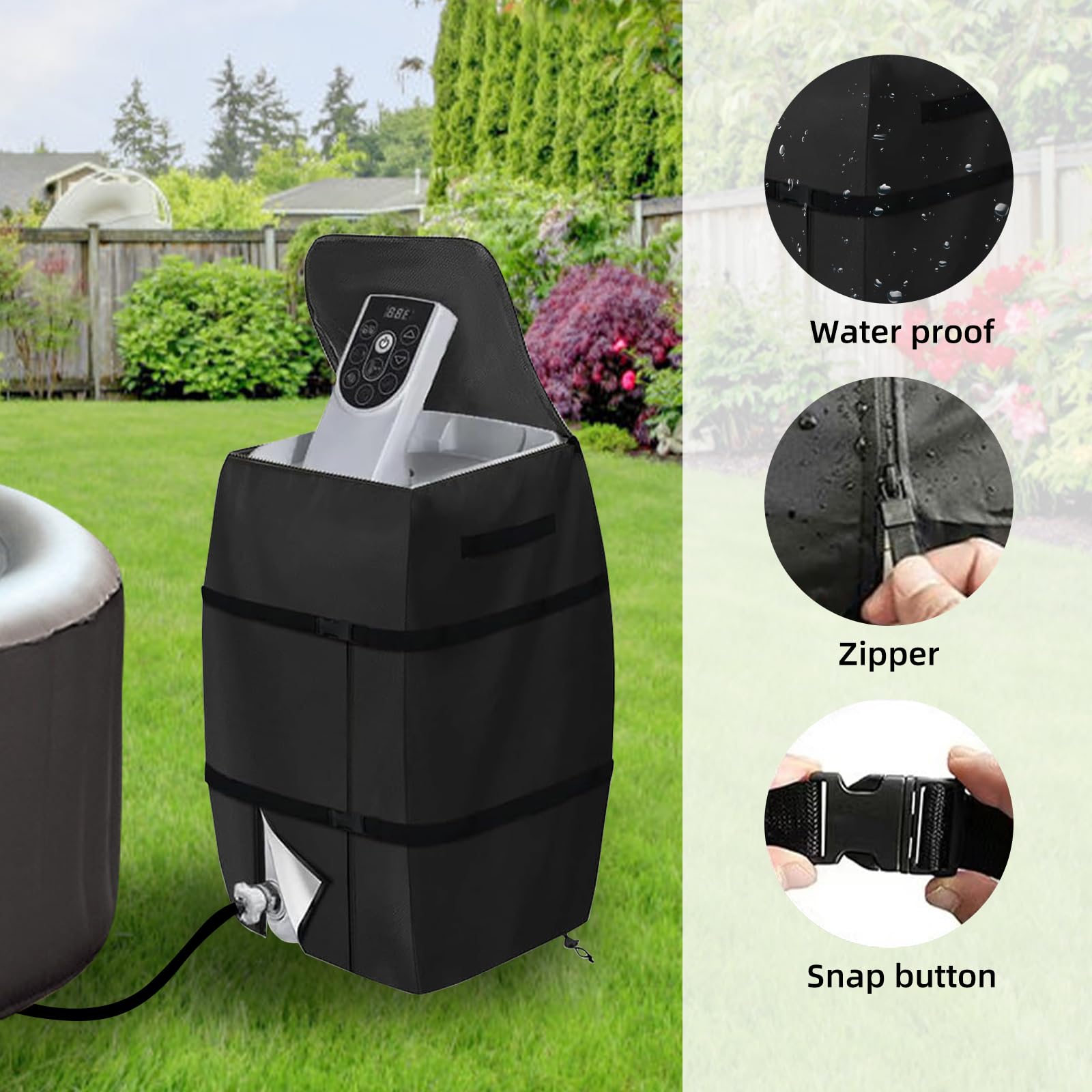 ACESOME Hot Tub Cover With Heater Pump - Image 4
