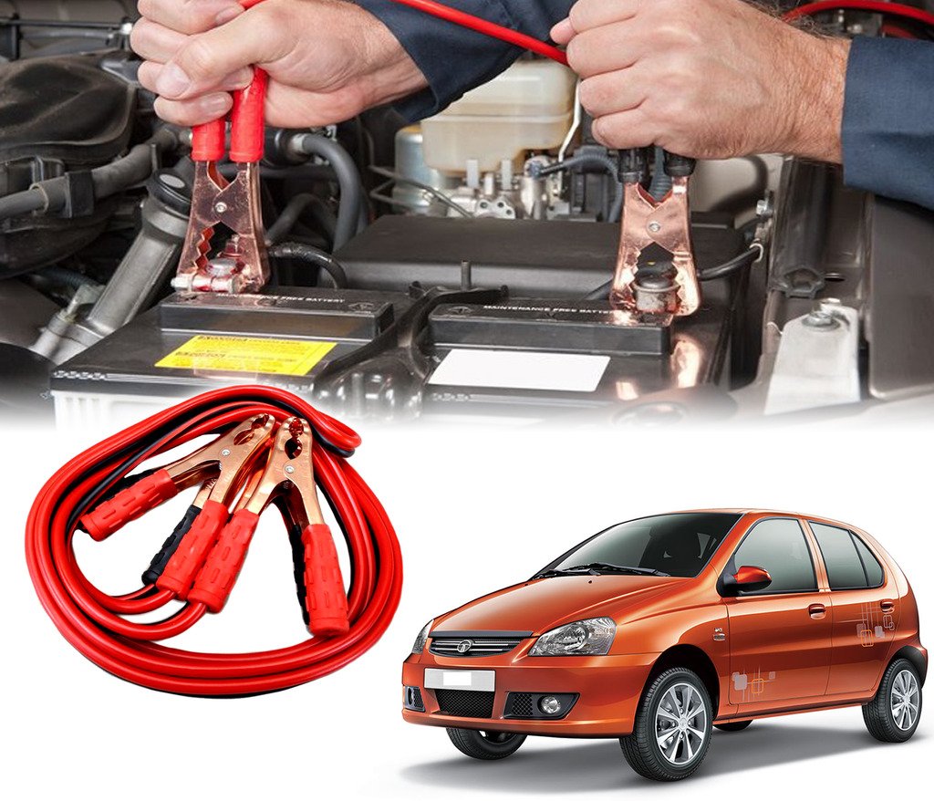 Auto Pearl - Car 500 Amp Heavy Duty Jumper Booster Cables Anti Tangle Copper Core 6ft for - Indica-image-19