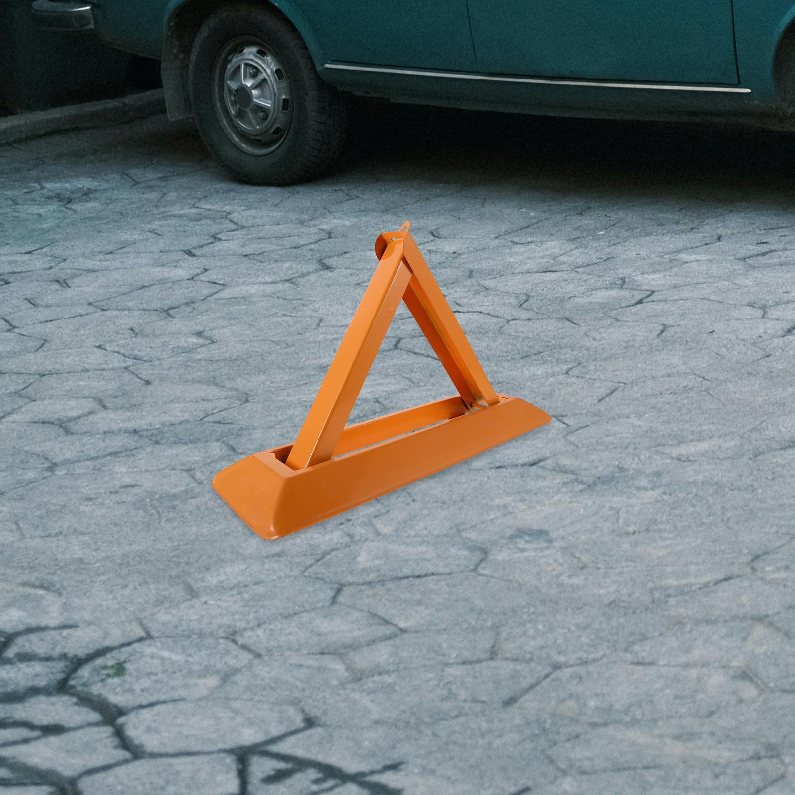 Zerodeko 1juego Bloqueo Plaza Parking Triangular Reforzado Anclaje Suelo Acero Duradero Fácil Instalación para Garajes Zonas Residenciales y Comerciales Protección Fija contra Impactos