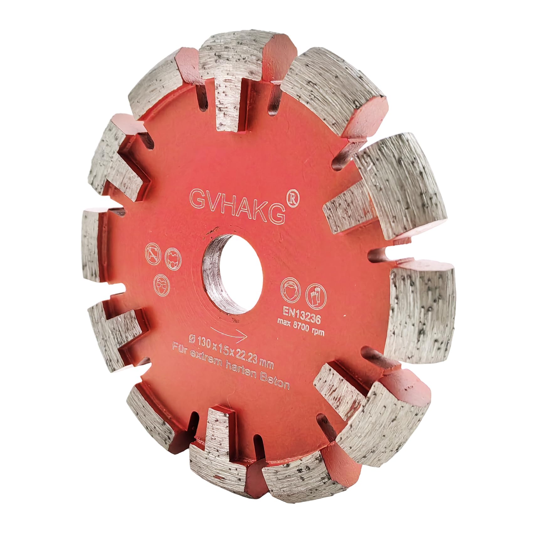 Diamantschijf, diameter 125 mm, hoogte 9,5 mm