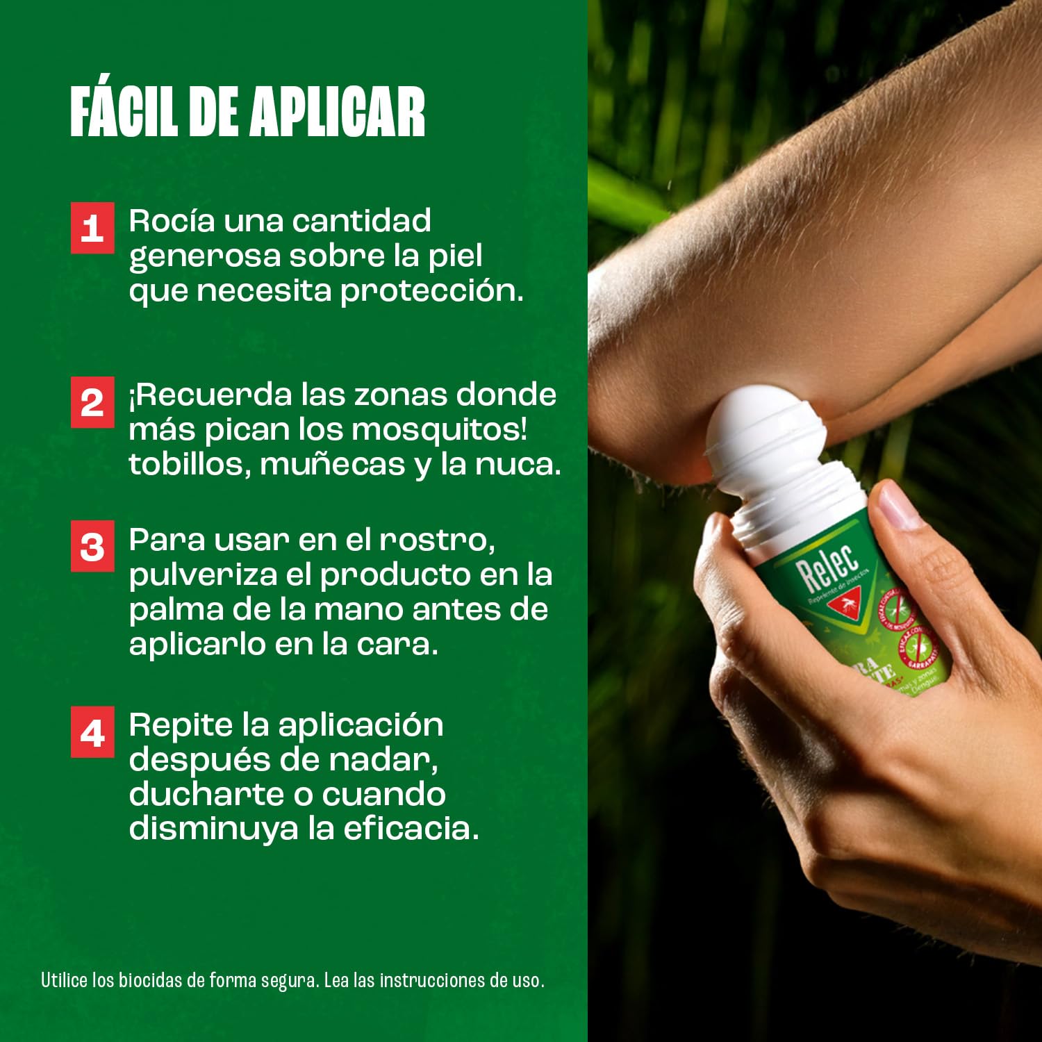 Relec Extra Fuerte Roll‑On Antimosquitos, Hasta 12 Horas de Protección, Eficaz Contra el Mosquito Tigre, Protección Contra las Picaduras de Mosquitos en Condiciones Extremas y Zonas Tropicales — view 5
