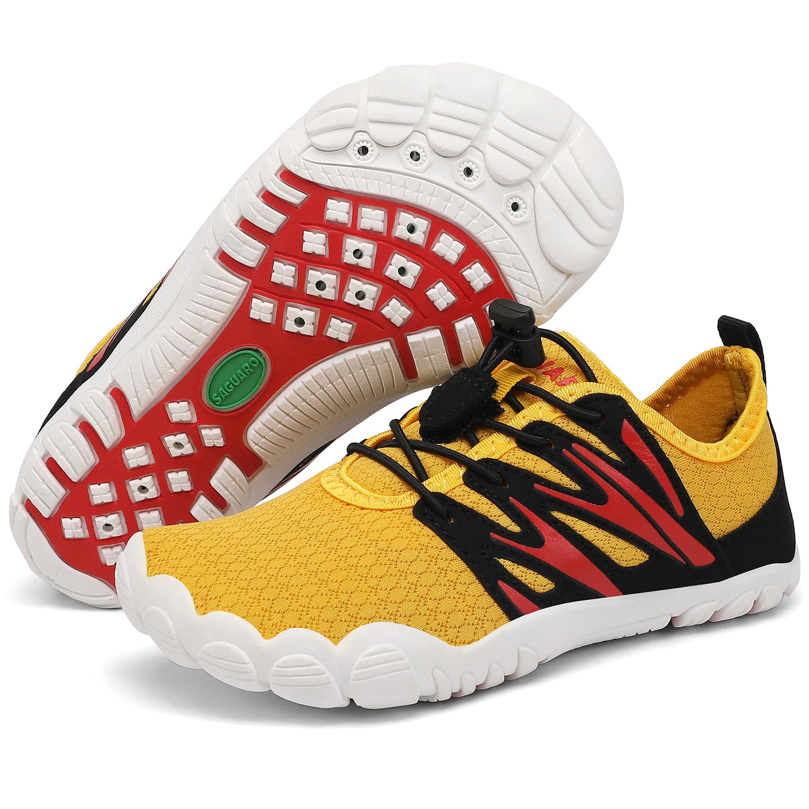 SAGUARO Badeschuhe Barfußschuhe Kinder - Breite Schnell Trocknend Leicht Weich - Strand Meer & Surfen, Gr.25-38