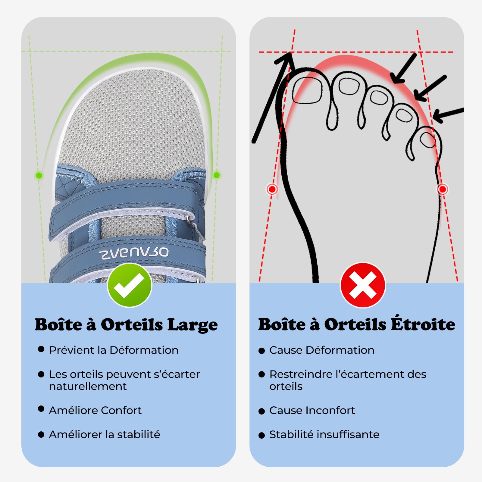 SAGUARO Chaussures Barefoot Enfant Baskets Minimalistes à Bout Large, Antidérapante et Respirante, Usage Scolaire et Quotidien, GR.25-35