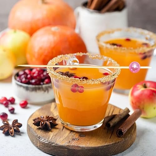 Miniatura 4 de Púas de cóctel, palillos de dientes para aperitivos, 100 piezas de 4.7 pulgadas de perlas doradas para decoraciones de fiestas, palillos decorativos
