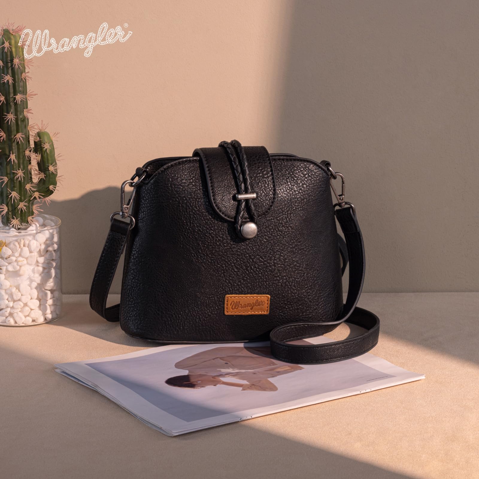 Wrangler Small Crossbody Bags for Women Shoulder Cute Purses and Handbags with Adjustable Strap