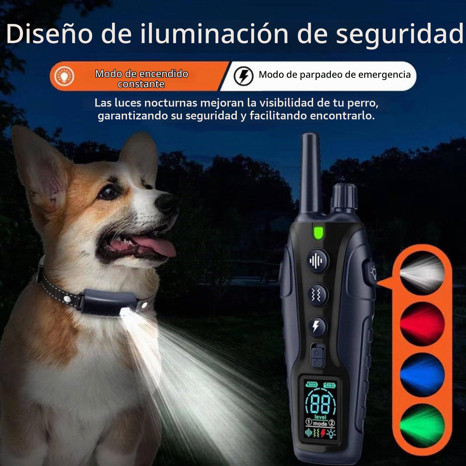 Collar de Adiestramiento para Perros con Mando a Distancia, Distancia Ultra-Larga 1000M, 5 Modos, Chips Inteligentes Importados