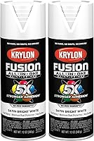 Vista 54 de Krylon Fusion All-In-One K02716007- Pintura en aerosol para uso en interiores y exteriores, azul patriótico brillante, 12 onzas (paquete de 2)
