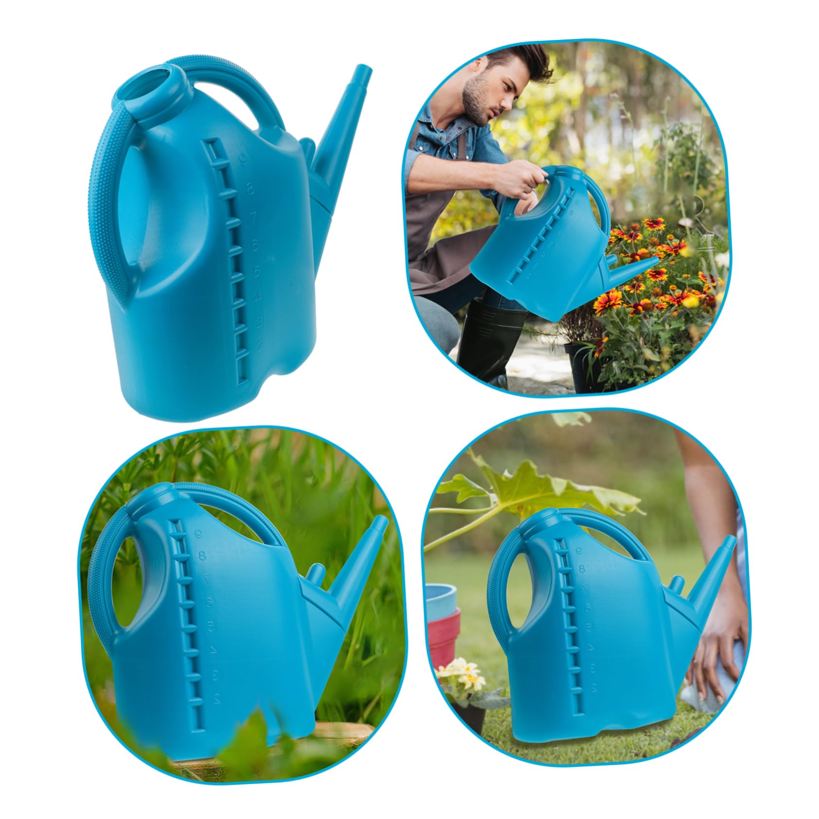 TOYANDONA Leichte 10 Liter Gießkanne Mit Langem Auslauf Aus Kunststoff Für Präzises Gießen Von Sukkulenten Und Topfpflanzen Im Haus Und Garten